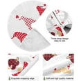 thumbnail image 2 of FMSHPON Love Heart Gnome Xmas Christmas Tree Skirt Stand Mat for Holiday Party Decoration Indoor Outdoor 48 inches, 2 of 6