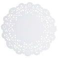 thumbnail image 1 of 100pcs Disposable Oil-absorbing White Lace Paper Doilies Cake Box Liner Packaging Paper Pad 7.5", 1 of 8