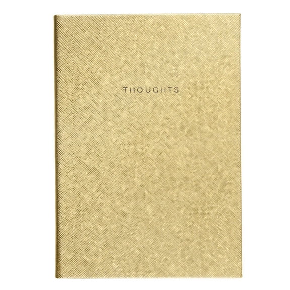 Eccolo Gold Thoughts Saffiano Journal