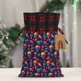 thumbnail image 5 of Rocae colorful Skull Retro Print Christmas Drawstring Linen Gift Bag with Drawstrings Treat Bag Goody Present Bags for Christmas Party Favor, 5 of 8