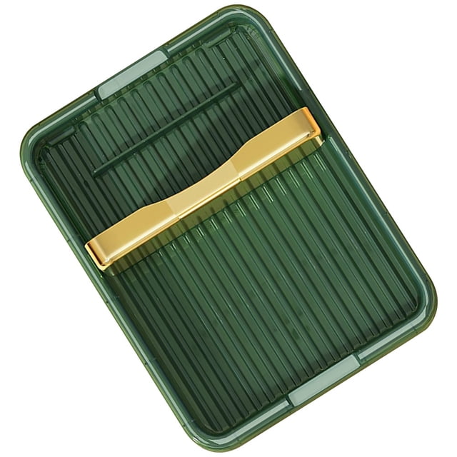 unbranded Organizador De Tapas De Olla Plegable Verde Para Cocina Con Soporte Para Cucharas Y Tapas