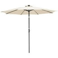 thumbnail image 2 of Yescom Parasol de Patio Solaire LED 10 Pieds 8 Nervures Marché Extérieur Inclinable avec Manivelle, 2 of 11