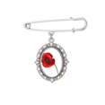 thumbnail image 1 of Peinture de Fleurs de Maïs Rouge Simplicité Broche Pince à Châle pour Chemise, 1 of 3