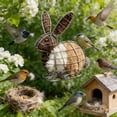 thumbnail image 5 of 1 Pcs Hummingbird Nesting Material, Bird Nesting Material Holder, Refillable Bird Nesting Station, Handmade Fiber Bird Nesting Heart for Home Garden Yard (Bunny Shaped, 7.9 inch), 5 of 8