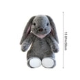 thumbnail image 3 of Free Express Easter Bunny Plush Stuffed Animal Soft Fluffy Rabbit Toy with Decorative Scarf for Spring Home Decor Easter Gift and Playtime, 3 of 6