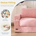 thumbnail image 5 of GOODONE Bean Bag Chair,Bean Bag Sofa with Pillows and Armrests,Floor Sofa,Reading Chair,High Elastic Lazy Sofa,Suitable for Bedroom and Living Room,No Assembly Required,Single,Pink, 5 of 9