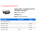 thumbnail image 2 of Ignition Switch - Compatible with 1990 - 1994 GMC C1500 Sierra 1991 1992 1993, 2 of 2