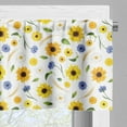 thumbnail image 5 of Ambesonne Yellow White Valance & Curtain, Botanic Pattern, 55"x30", Multicolor, 5 of 6
