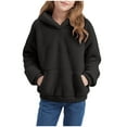 thumbnail image 6 of Sweaters for Girls Size 6 Girls Fuzzy Hoodie Warm Sherpa Sweatshirts with Pockets Cozy Fleece Sweater Long Sleeve Furry Pullover Tween Clothes, 6 of 6