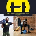 thumbnail image 7 of HulkFit Color Coded 2-Inch Dumbbell Bumper Plate with Steel Hub, Single, 25 Pounds, 7 of 7