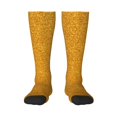 thumbnail image 1 of Fotbe Gold Glitter Calcetas Divertidas Estampadas para Hombre y Mujer, Calcetas de Algodón hasta la Rodilla para Caminar, Correr, Enfermería y Embarazo, 1 of 6