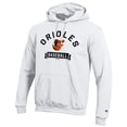 thumbnail image 2 of Men's Champion White Baltimore Orioles Eco Powerblend Hoodie, 2 of 3