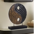 thumbnail image 2 of Decozen Home Decor Handmade Wooden Sculpture Art in Yin Yang Design for Home Decor - Acacia Wood, 2 of 8