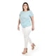 thumbnail image 2 of Blusa manga doble olan Roman Fashion Tallas Extras 013 Azul claro 38, 2 of 6