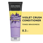 John Frieda Violet Crush Purple Conditioner, for Brassy Blonde Hair, with Violet Pigments, 8.3 fl oz
