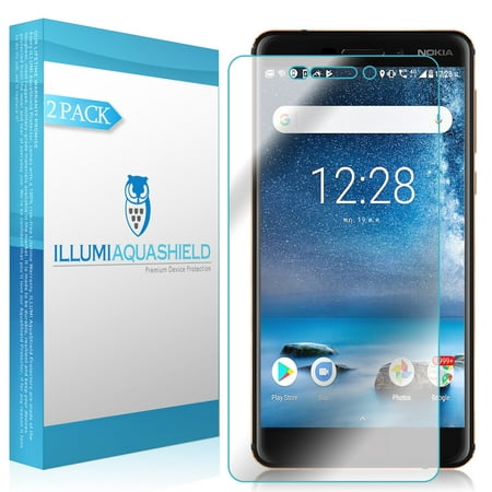 2x iLLumi AquaShield Clear Screen Protector for Nokia 6 (2018, Nokia 6.1)