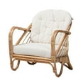 thumbnail image 2 of Baxton Studio Aliane Modern Bohemian Natural Brown Antique Rattan Armchair, 2 of 7
