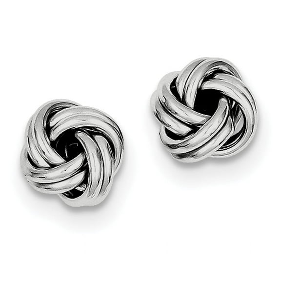Sterling Silver Love Knot Earrings