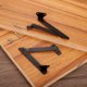 thumbnail image 4 of 2 Pcs Soporte de tapa bisagra para caja de madera, armario, gabinete, 7.4"x0.51", 4 of 5