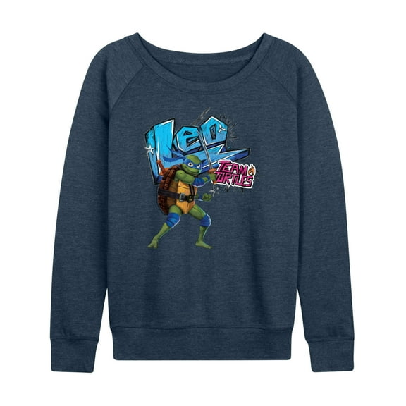 Teenage Mutant Ninja Turtles: Mutant Mayhem - Leonardo AKA Leo - Women's Lightweight French Terry Long Sleeve Shirt