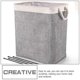 thumbnail image 3 of Home Dirt Clothes Foldable Laundry Basket Dirty Clothing Organizer Toy Basket, 3 of 4