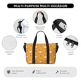 thumbnail image 4 of Zufioo Cute Popcorn Pattern Hand-held Travel Bag, Waterproof Adjustable Shoulder Strap Crossbody Duffel Bag, Suitable for Work, Short trips, Sports, 4 of 5