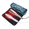 thumbnail image 3 of Hair Tool Organizer Bag with Heat Resistant Mat Removable Travel Storage Case for Hot Air Brushes Curling Irons Abstract Turtle Pattern, 3 of 8