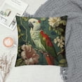 thumbnail image 2 of Orinice Parrot Flowers Graphic Decorative Throw Pillow Cover for Home Couch Living Room Bed Sofa 24x24in, 2 of 5