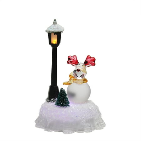 5 Led Lighted Color Changing Reindeer With Lamp Post Christmas 5 Led Lighted Color Changing Reindeer With Lamp Post Christmas Table Top Figure