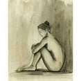 thumbnail image 3 of Harper, Ethan 15x18 Black Modern Framed Museum Art Print Titled - Sumi-e Figure IV, 3 of 5