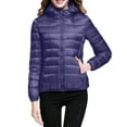 thumbnail image 4 of felwors Women's Ultralight Packable Hooded Down Jacket Puffer Down Coats Dark Blue, XXXXXXL, 4 of 6