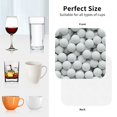 thumbnail image 6 of Yiaed golf balls Print Leather Coasters for Drinks - Cup Coasters Coffee Table Kitchen Table Bar, Home & Office Gifts Handmade Drink Coasters-Square, 6 of 6