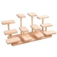 thumbnail image 4 of Tnarru Wooden Display Riser Collectibles Display Shelf Reusable Showcase Desktop Display Rack for Model Perfume Cosmetic Countertops Jungle, 4 of 8