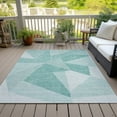 thumbnail image 6 of Addison Rugs Chantille Indoor/Outdoor Transitional Geometric Teal Washable Rectangle Rug, 10' x 14', 6 of 6