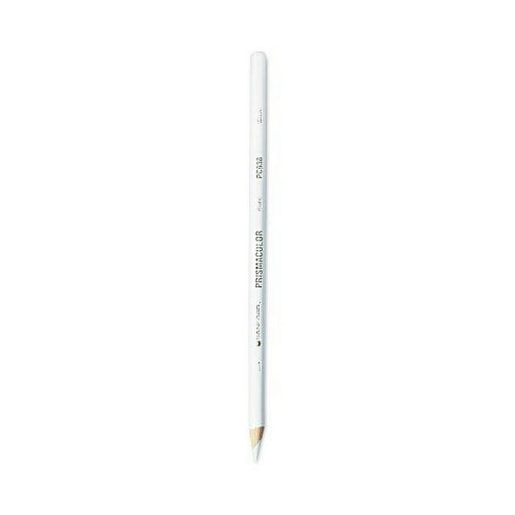 Prismacolor-Prismacolor Premier Colored Pencil, 3 mm, 2B (#1), White Lead, White Barrel, Dozen (3365)