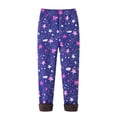 thumbnail image 5 of 2-13Y Kids Girl Stretchy Printed Leggings Thick Winter Warm Fleece Lined Pants, 5 of 9