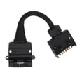 thumbnail image 1 of Trailer Adapter 7 Pin Flat Male Plug to 12 Pin Flat Female Socket Caravan Connector, 1 of 8