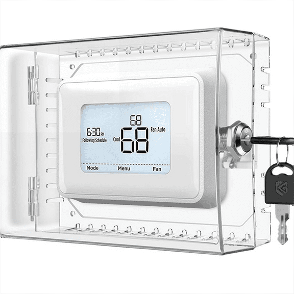 New Arrivals Large Thermostat Lock Box Cover with Key for