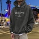 thumbnail image 3 of WILLBEST Sudadera con Capucha y Estampado De Letras para Uso Informal. Jersey Elegante y Cómodo para Uso Diario. Ideal para Actividades Al Aire Libre y Relajación. XXGrande, 3 of 5