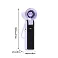 thumbnail image 3 of JZCHUNTOY Handheld Fan, 1 Piece Mini USB Rechargeable Electric Fan, 3 Speed Adjustable Compact Lightweight Cooling Device, Portable Pocket Size Personal Fan for Home Office Travel Outdoor Commute, 3 of 9