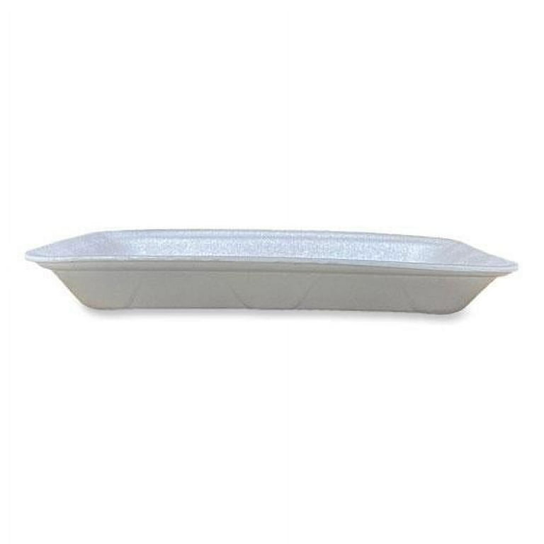 Meat Trays, #4D, 9.47 x 7.12 x 1.32, White, 500/Carton Meat Trays, #4D, 9.47 x 7.12 x 1.32, White, 500/Carton