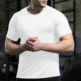thumbnail image 6 of Men's Muscle T-Shirt Raglan Short Sleeve Bodybuilding Gym Tee Lightweight Fashion Workout Summer Clothes (XS, White), 6 of 6