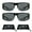 Black, variant on proSPORT Bifocal Sun Reader Sunglasses for Men and Women. Sporty Wraparound Full Frame with Nearly Invisible Line