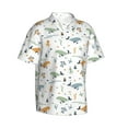 thumbnail image 2 of Daiia Sea Creatures Hawaiian Shirt for Men Gentle Cotton Regular Short Sleeve Casual-XX-Large, 2 of 7