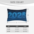 thumbnail image 4 of Naloa Happy New Year 2025 A Pillowcase, Throw Pillowcase, Wrinkle-Free, Stain-Resistant with Hidden Zipper for Bedroom Sofa-20"x30", 4 of 6