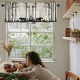thumbnail image 5 of Valances for Windows Abstract Bear Family Forest Trees Natural Scenery Silhouette Valance Rod Pocket Window Treatments Curtains for Kitchen Small Windows Living Room Bedroom Bathroom, 42"x12", 5 of 7