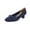 Navy, variant on Xfvqtps Womens Bow Heels Knit Fabric Pumps Block Heel Slip Ons Casual Pointed Toe Shoes Decorative Bow Heels for Women Comfortable & Stylish Everyday Heels