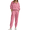 Pink, variant on Womens 2 Piece Sets Long Sleeve Half Zip Sweatsuits Lounge Jogger Tracksuit with Pockets Vacation Fall Outfits