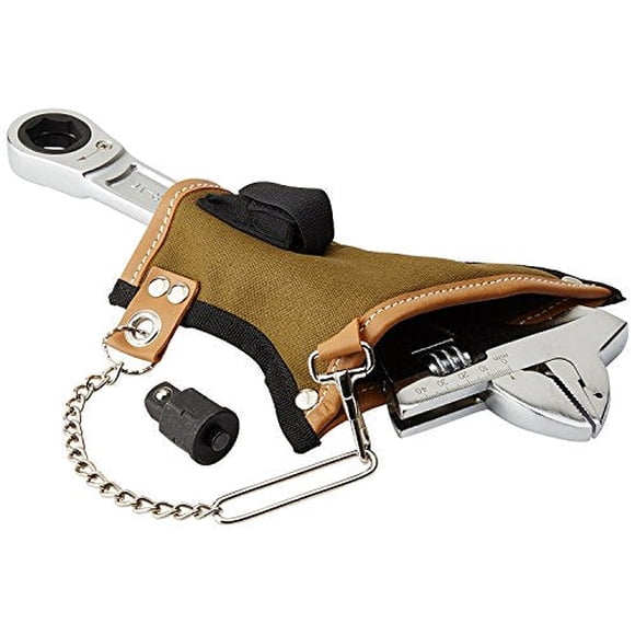 Proferred T10001 Mining Adjustable Wrench with Hammer, Chrome Finish, 12"