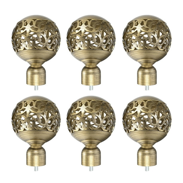 Curtain Rod Finials Plastic End,Fit For 19mm Diameter (Max.) Rod，Total